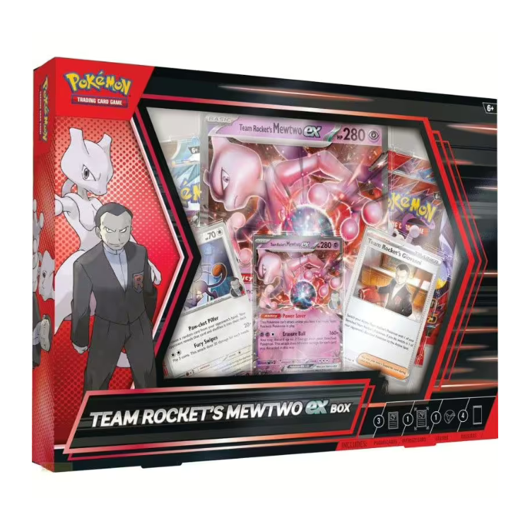 Pokémon TCG - Team Rocket's Mewtwo ex Box - Sprache: Englisch