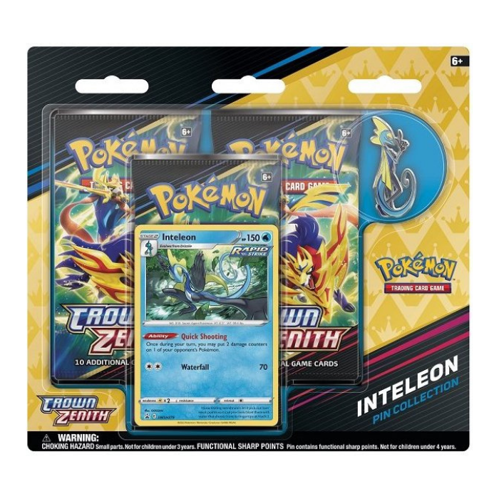 Pokémon - Sword & Shield - Crown Zenith Intelleon Pin Collection 3-Pack-Blister - Sprache: Englisch