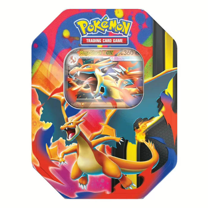 Pokémon TCG - Tin 127 Mega-Glurak Y ex - Sprache: Deutsch