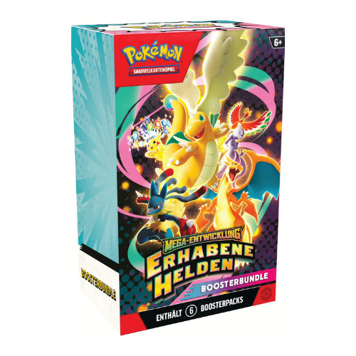 Pokémon Mega-Entwicklung Erhabene Helden Boosterbundle mit 6 Boosterpackungen
