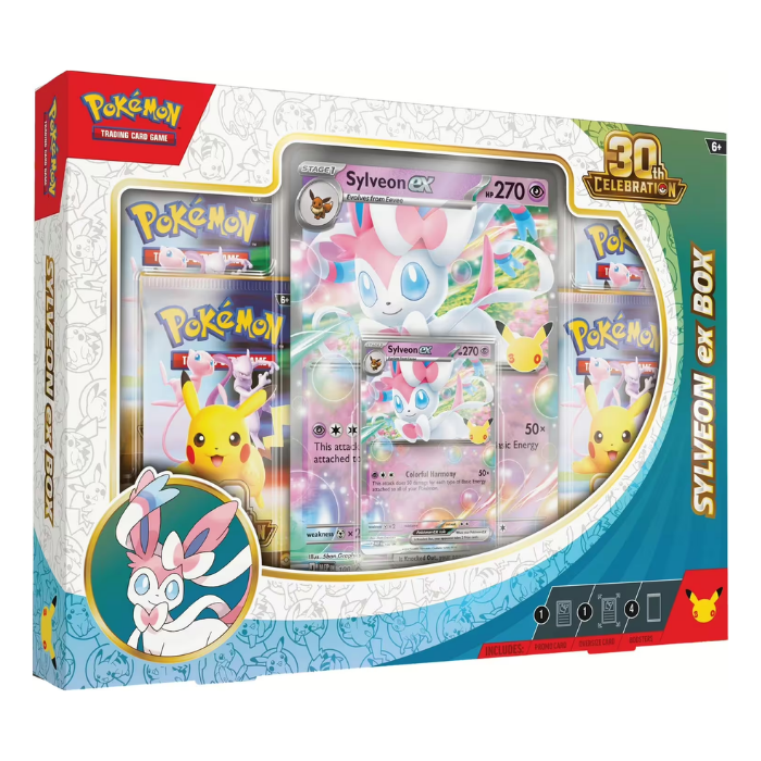 Pokémon - 30th Celebration Sylveon ex Box - Sprache: Englisch