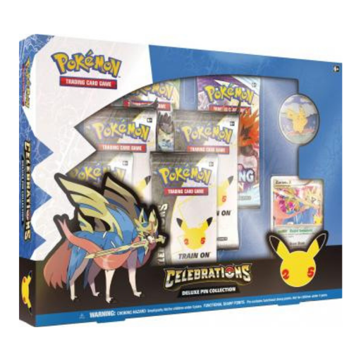 Pokémon TCG - 25th Anniversary Celebrations Deluxe Pin Collection Box Zacian - Sprache: Englisch
