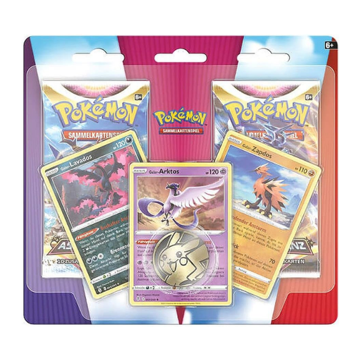 Pokémon - Enhanced 3-Pack Blister Galar-Vögel - Sprache: Deutsch