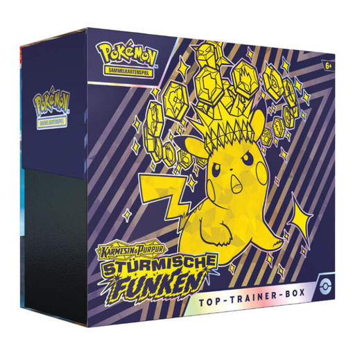 Pokémon - Karmesin & Purpur - Stürmische Funken Top Trainer Box - Sprache: Deutsch