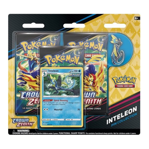 Pokémon - Sword & Shield - Crown Zenith Intelleon Pin Collection 3-Pack-Blister - Sprache: Englisch