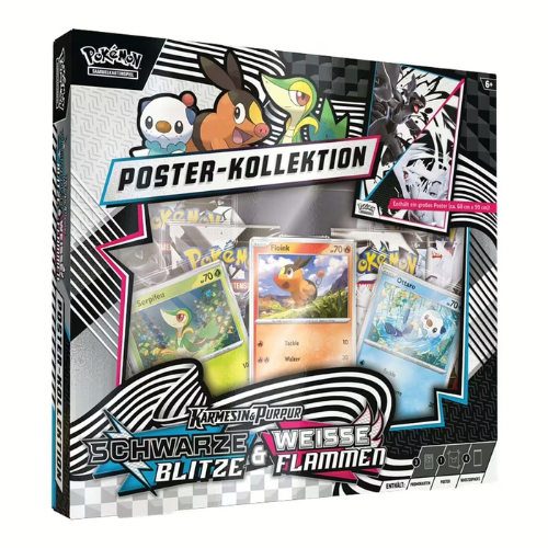 Pokémon - Karmesin & Prupur - Schwarze Blitze & Weisse Flammen - Poster-Kollektion - Sprache: Deutsch
