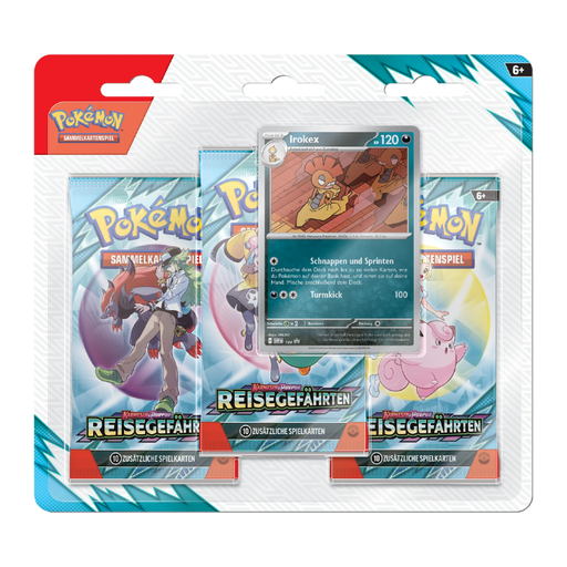 Pokémon - Karmesin & Purpur - Reisegefährten 3-Pack Blister Irokex - Sprache: Deutsch