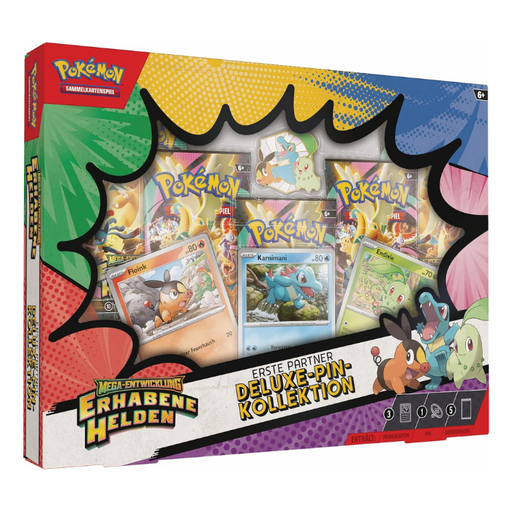 Pokémon - Erhabene Helden Erste Partner Deluxe-Pin-Kollektion Box - Sprache: Deutsch