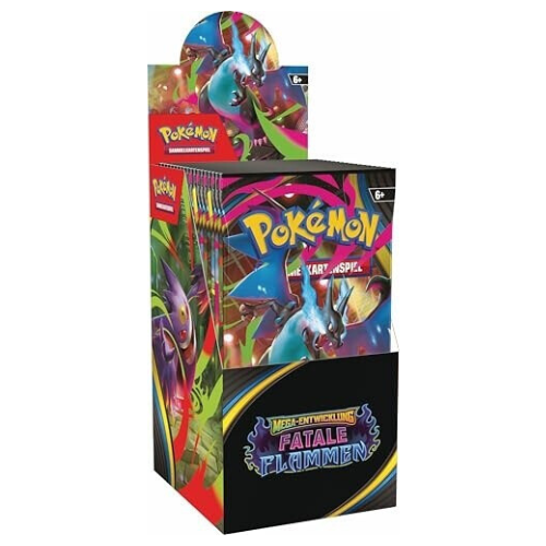 Pokémon - Mega-Entwicklung - Fatale Flammen 18er Booster Display Box - Sprache: Deutsch