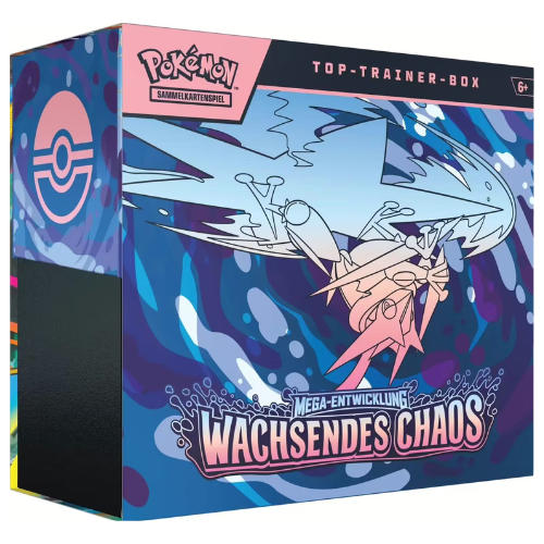 Pokémon - Mega-Entwicklung - Wachsendes Chaos Top Trainer Box - Sprache: Deutsch