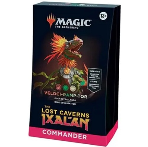 Magic the Gathering - Commander: The Lost Caverns of Ixalan - Veloci-Ramp-Tor Commander Deck - Sprache: Englisch